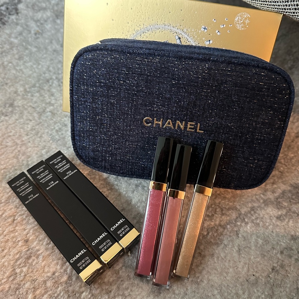 Chanel 2023 Beauty Set Lipgloss trio